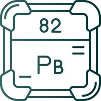 führen Linie Gradient Grün Symbol vektor