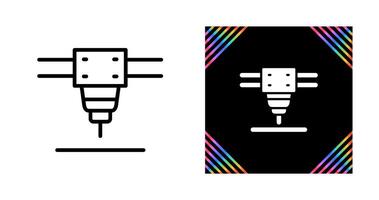 Laser- Schneiden Maschine Vektor Symbol