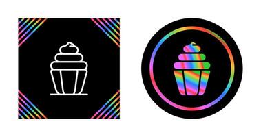 Cupcake-Vektor-Symbol vektor