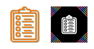 Vektorsymbol für Zwischenablage-Checkliste vektor