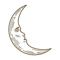 månen astrologi symbol vektor