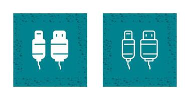 Vektorsymbol für USB-Kabel vektor