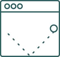 prallen Bewertung Linie Gradient Symbol vektor