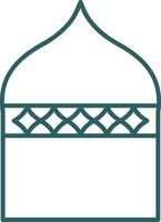 islamisch die Architektur Linie Gradient Symbol vektor