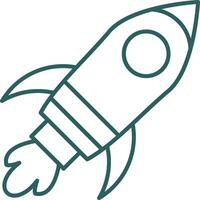 Symbol für den Gradienten der Raketenlinie vektor
