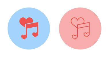 kärlek låtar vektor ikon