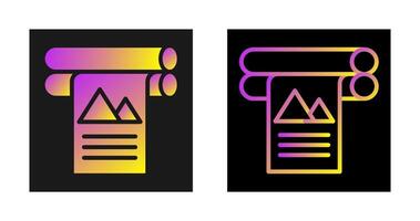 groß Format Drucker Vektor Symbol