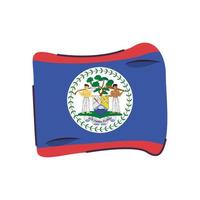 Belize Flagge Land isolierte Symbol vektor