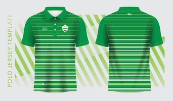 Grün Hintergrund und Muster abstrakt Polo Jersey Sport Design vektor