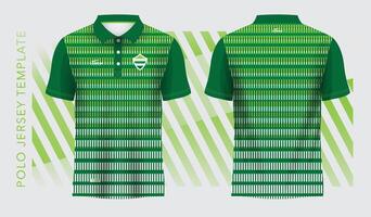 Grün Hintergrund und Muster abstrakt Polo Jersey Sport Design vektor