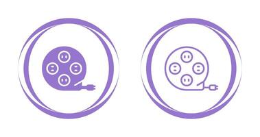 förlängning sladd vektor ikon