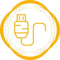 Vektorsymbol für USB-Kabel vektor