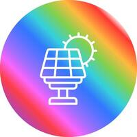 Vektorsymbol für Solarpanel vektor