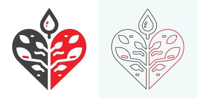 hjärta i hand ikoner uppsättning. händer innehav hjärta ikon. kärlek ikon. hälsa, medicin symbol. frivillig tecken. st. valentine dag begrepp. vektor isolerat på de vit bakgrund