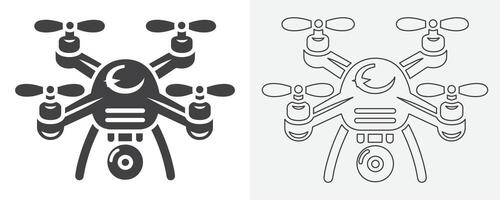 Drönare svart ikon. vektor Drönare ikon svart design. Drönare ikon symbol design Drönare ikon eller logotyp isolerat tecken symbol vektor illustration svart Drönare på vit bakgrund vektor konst