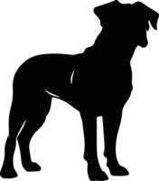 Boxer schwarz Silhouette vektor