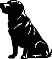 golden Retriever schwarz Silhouette vektor