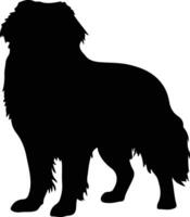 leonberger schwarz Silhouette vektor