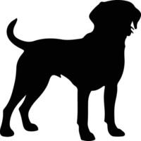 Labrador Retriever schwarz Silhouette vektor