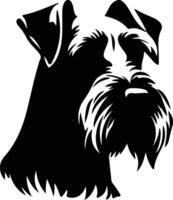 Standard Schnauzer Silhouette Porträt vektor