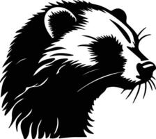 binturong silhuett porträtt vektor