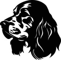 amerikanisch Cocker Spaniel Silhouette Porträt vektor