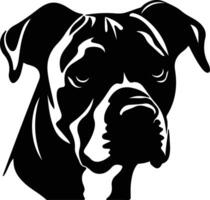 amerikan Staffordshire terrier silhuett porträtt vektor