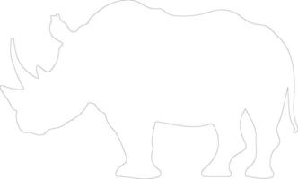 Arsinoitherium Gliederung Silhouette vektor