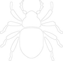 insekt översikt silhuett vektor
