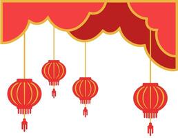 Chinesisch Neu Jahr Rahmen Rand Hintergrund vektor