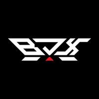 bjx brev logotyp vektor design, bjx enkel och modern logotyp. bjx lyxig alfabet design