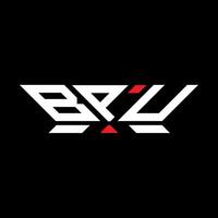bpu Brief Logo Vektor Design, bpu einfach und modern Logo. bpu luxuriös Alphabet Design