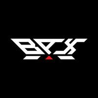 bax Brief Logo Vektor Design, bax einfach und modern Logo. bax luxuriös Alphabet Design