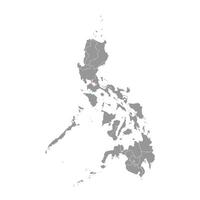 metro manila Karta, administrativ division av filippinerna. vektor illustration.
