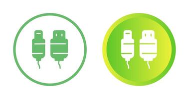 Vektorsymbol für USB-Kabel vektor