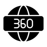 360-Grad-Vektorsymbol vektor