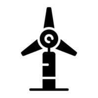 Symbol für Windmühlenvektor vektor