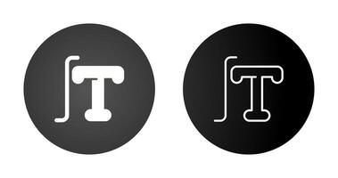 Typografie-Vektor-Symbol vektor