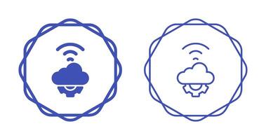 Wolke Automatisierung Vektor Symbol