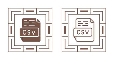 csv-Vektorsymbol vektor