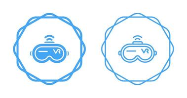 virtuell Wirklichkeit Headset Vektor Symbol