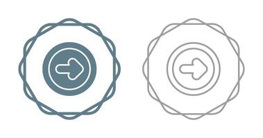 Pfeil nach rechts Vektor-Symbol vektor