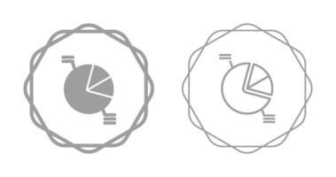 Kreisdiagramm-Vektorsymbol vektor