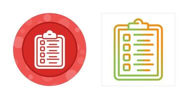 Vektorsymbol für Zwischenablage-Checkliste vektor