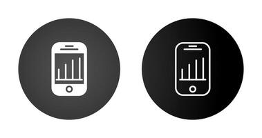 Vektorsymbol für mobile Analysen vektor