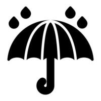 Regenschirm-Vektor-Symbol vektor