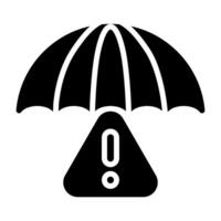 Regenschirm-Vektor-Symbol vektor