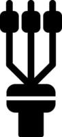 Kabel Beendigung Ärmel Vektor Symbol