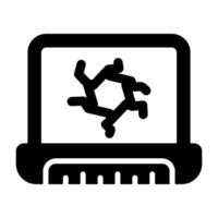 Laptop-Vektor-Symbol vektor