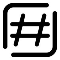 Hashtag-Vektorsymbol vektor